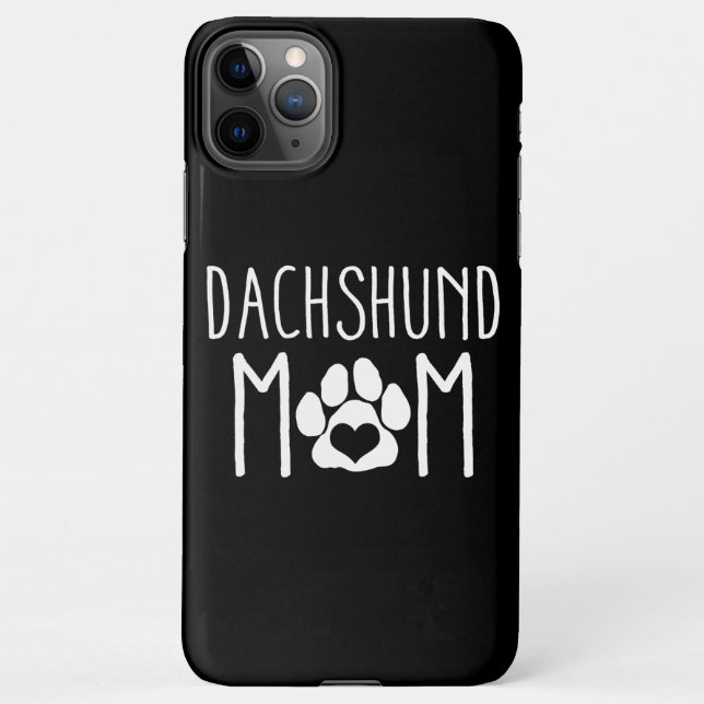 Dackel Mama Hund Lover Geschenk Mors Day Mama iPhone Hülle (Rückseite)