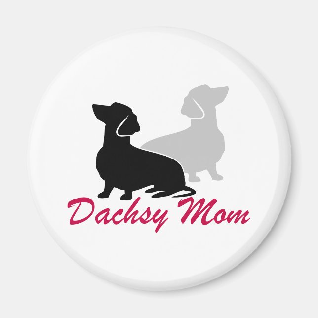 Dackel Mama Magnet (Vorne)