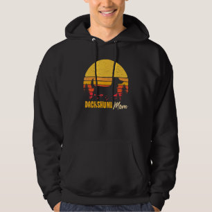 Dackel Mama Mama Vintag Retro Hunde Frauen Hoodie