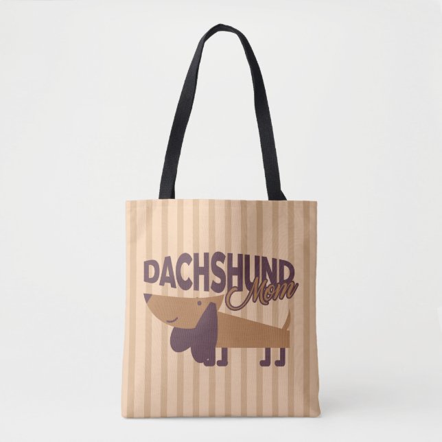 Dackel Mama Mehrdruck-Tasche (Vorderseite)