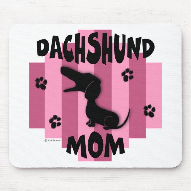 Dackel-Mama Mousepad (Vorne)