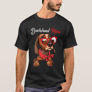 Dackel Mama Niedlich Hund Welpe Mama Liebe Mutterg T-Shirt