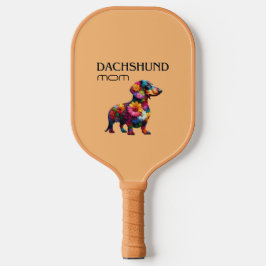 Dackel Mama Paddel Pickleball Schläger