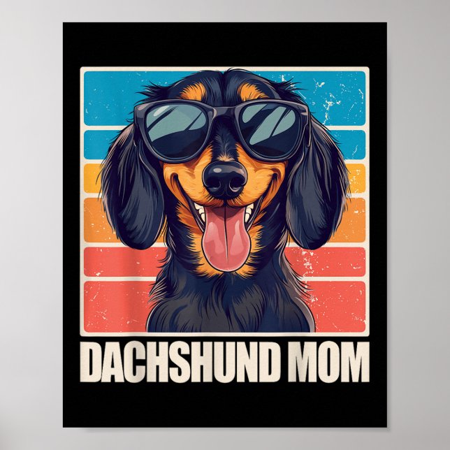 Dackel Mama Poster (Vorne)