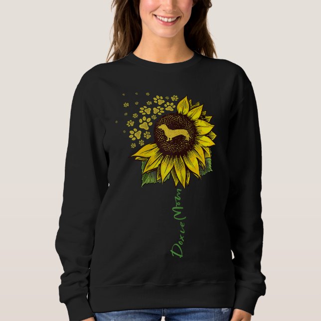 Dackel Mama Sonnenblumen Dackel Lover Gaben Hunde  Sweatshirt (Vorderseite)