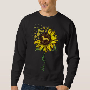 Dackel Mama Sonnenblumen Dackel Lover Gaben Hunde  Sweatshirt