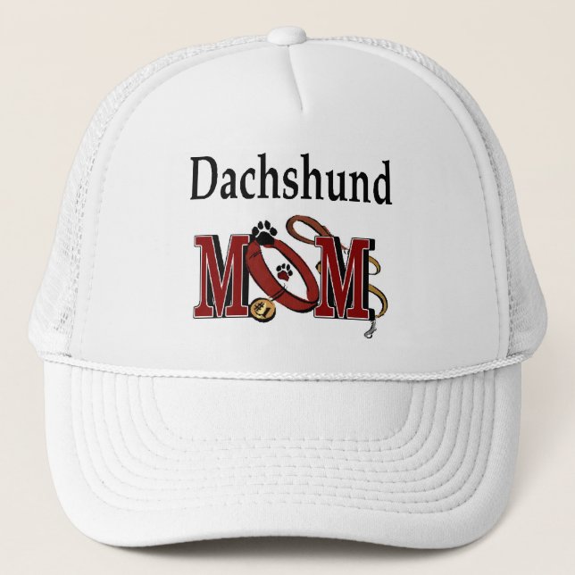 Dackel Mama Truckerkappe (Vorderseite)