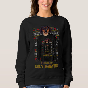 Dackel Mama Vater Dog Ugly Weihnachtssüßer Sweatshirt