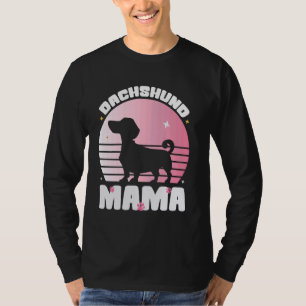 Dackel Mama Würstchen Hund Dackel Sonnige Dackel W T-Shirt