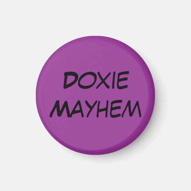 Dackel Mayhem Magnet (Vorne)