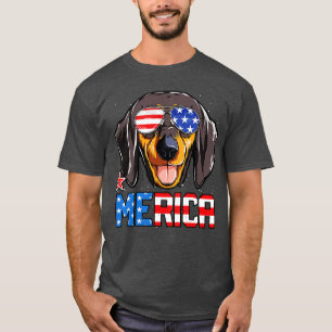 Dackel Merica 4. Juli T Kinder Jungen Hunde Pupp T-Shirt