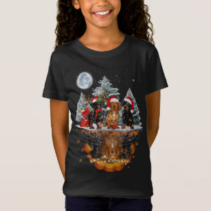 Dackel Mirror Ornament Dekoration Weihnachtsfest T-Shirt