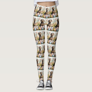Dackel mit Ostereiern Leggings