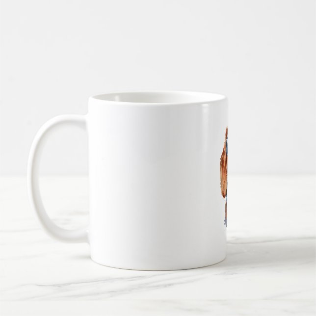 Dackel mit Sonnenbrille Kaffeetasse (Links)