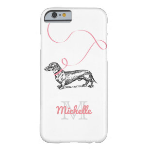 Dackel  Monogramm Daxie Dackel Hund Barely There iPhone 6 Hülle
