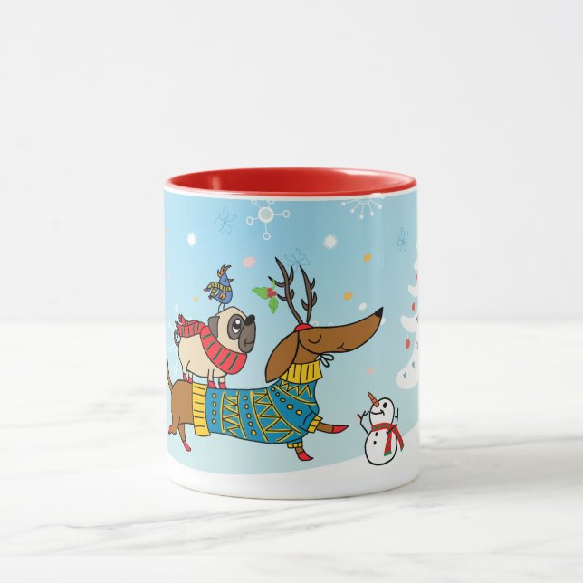 Dackel, Mops & Urlaub Tasse (Zentrum)