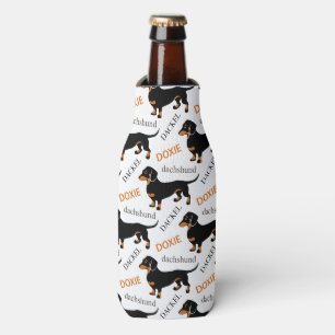 Dackel Muster Flasche Cooler Flaschenkühler
