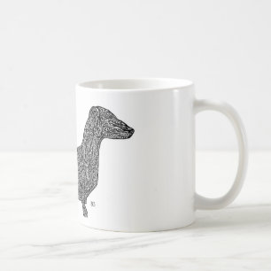 Dackel-Muster-Tasse Kaffeetasse