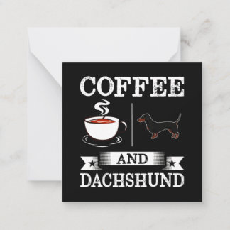 Dackel Niedlich Hund Mitteilungskarte