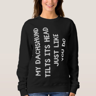 Dackel Niedlich Männer Kinder Sweatshirt
