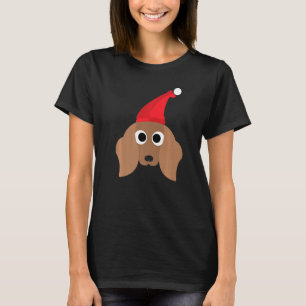 Dackel Niedlich Weihnachten für Hunde T-Shirt