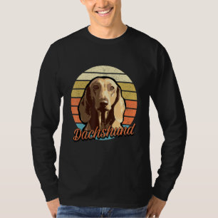 Dackel - Niedliche Weiner Dog Liebe Vintag Retro I T-Shirt