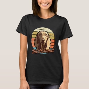 Dackel - Niedliche Weiner Dog Liebe Vintag Retro I T-Shirt