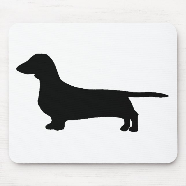 Dackel niedrig mousepad (Vorne)