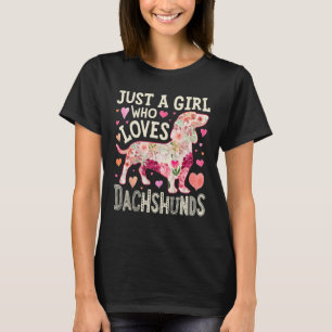 Dackel nur ein Mädchen, das Dackeln Liebe Hund Flo T-Shirt