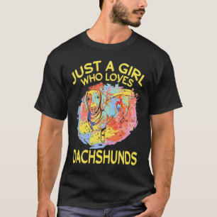 Dackel nur ein Mädchen, das Dackeln Lieben T-Shirt