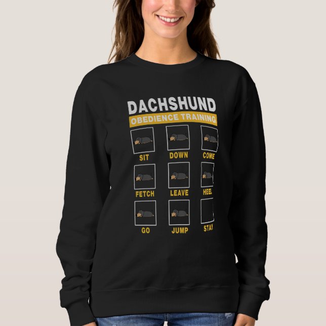 Dackel Obedience Training Dog Guide to Trainer Sweatshirt (Vorderseite)