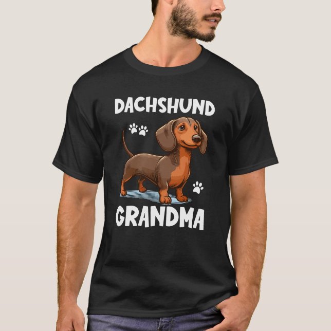 Dackel Oma T-Shirt (Vorderseite)