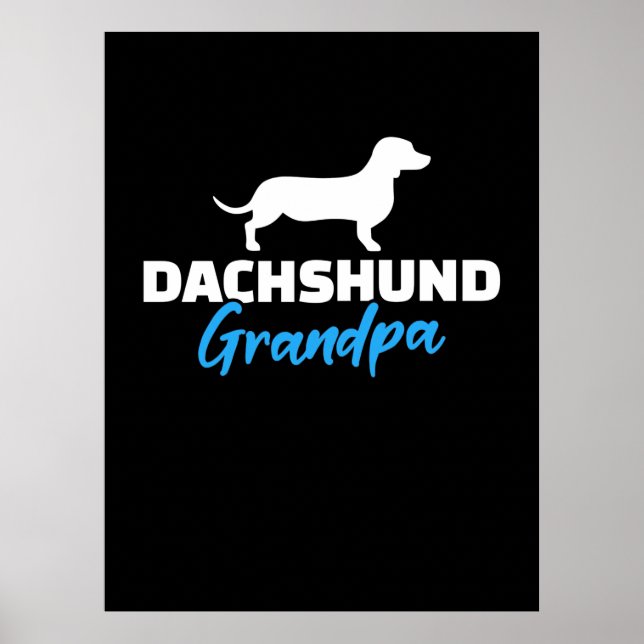 Dackel Opa Poster (Vorne)