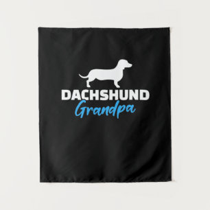 Dackel Opa Wandteppich