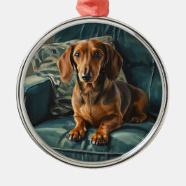 Dackel Ornament Aus Metall