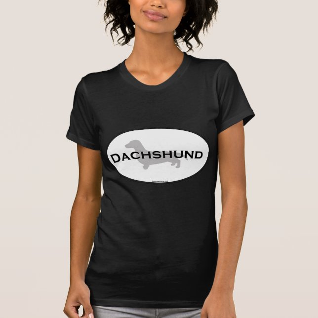 Dackel-Oval T-Shirt (Vorderseite)