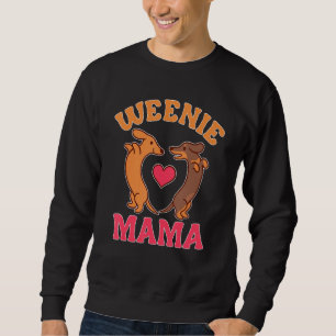 Dackel Pajamas für Frauen Würstchen Mama Haustiere Sweatshirt