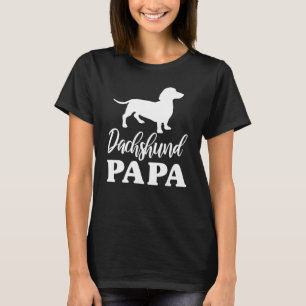 Dackel Papa Würstchen Dackel Dog Papa Opa Fieber T-Shirt