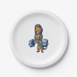 Dackel Pappteller