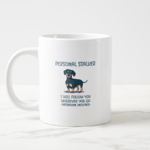 Dackel Personal Stalker Jumbo-Tasse
