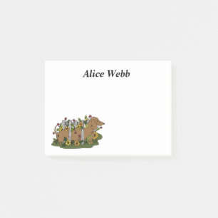 Dackel Personalisierte Sticky Notes Post-it Klebezettel