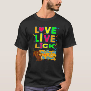DACKEL PET FUNNY DACKEL DOG LIEBE LIVE LICK HUM T-Shirt