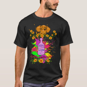 DACKEL PET FUNNY DACKEL HUND WEIN UND DACKEL T-Shirt