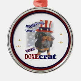 Dackel Politischer Humor Ornament Aus Metall