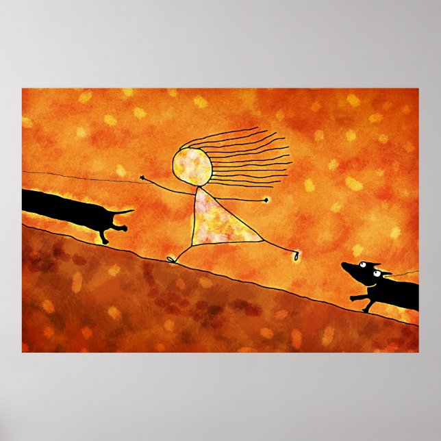 Dackel Poster (Vorne)