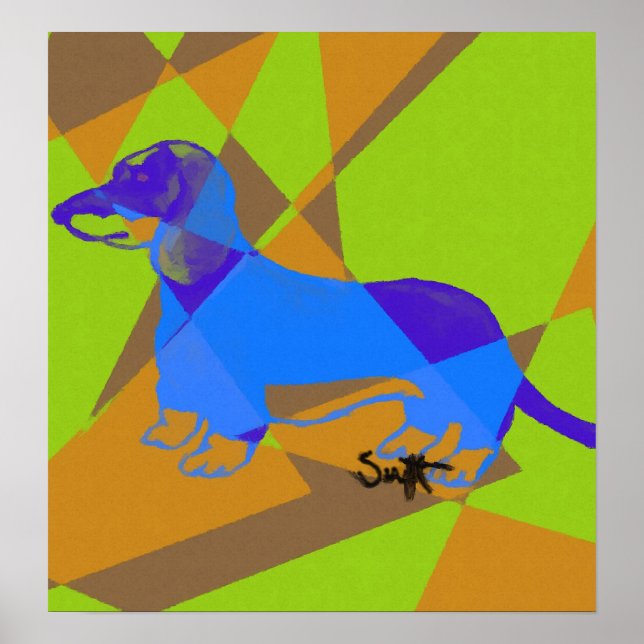 Dackel Poster (Vorne)