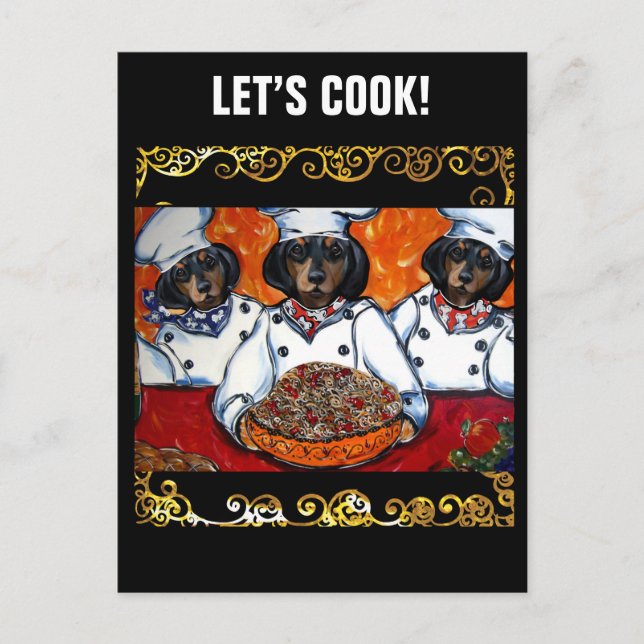 DACKEL POSTKARTE (Vorderseite)