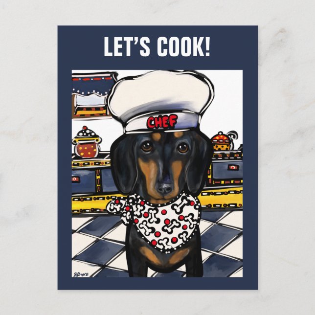 DACKEL POSTKARTE (Vorderseite)