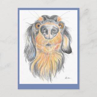 Dackel Postkarte