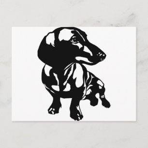 Dackel Postkarte